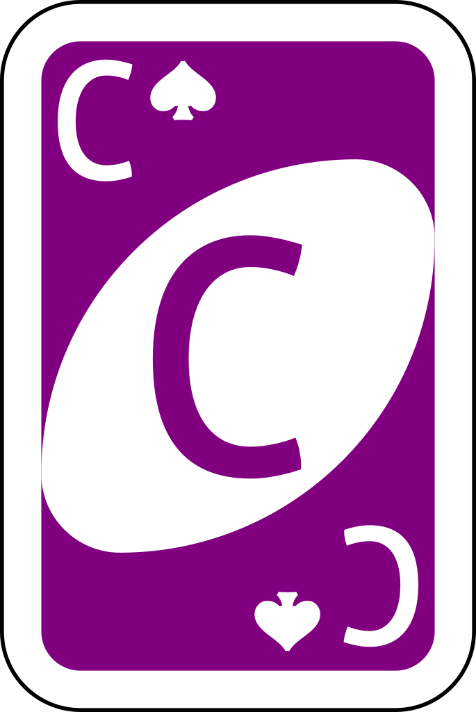Purple C of Spades